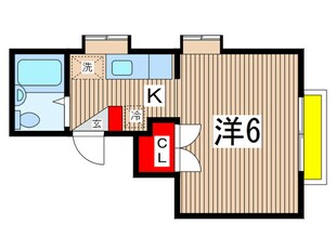 国立サンフラワ－Ａの物件間取画像